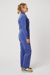 Utility Stretch Corduroy Jumpsuit | Cornflower Blue