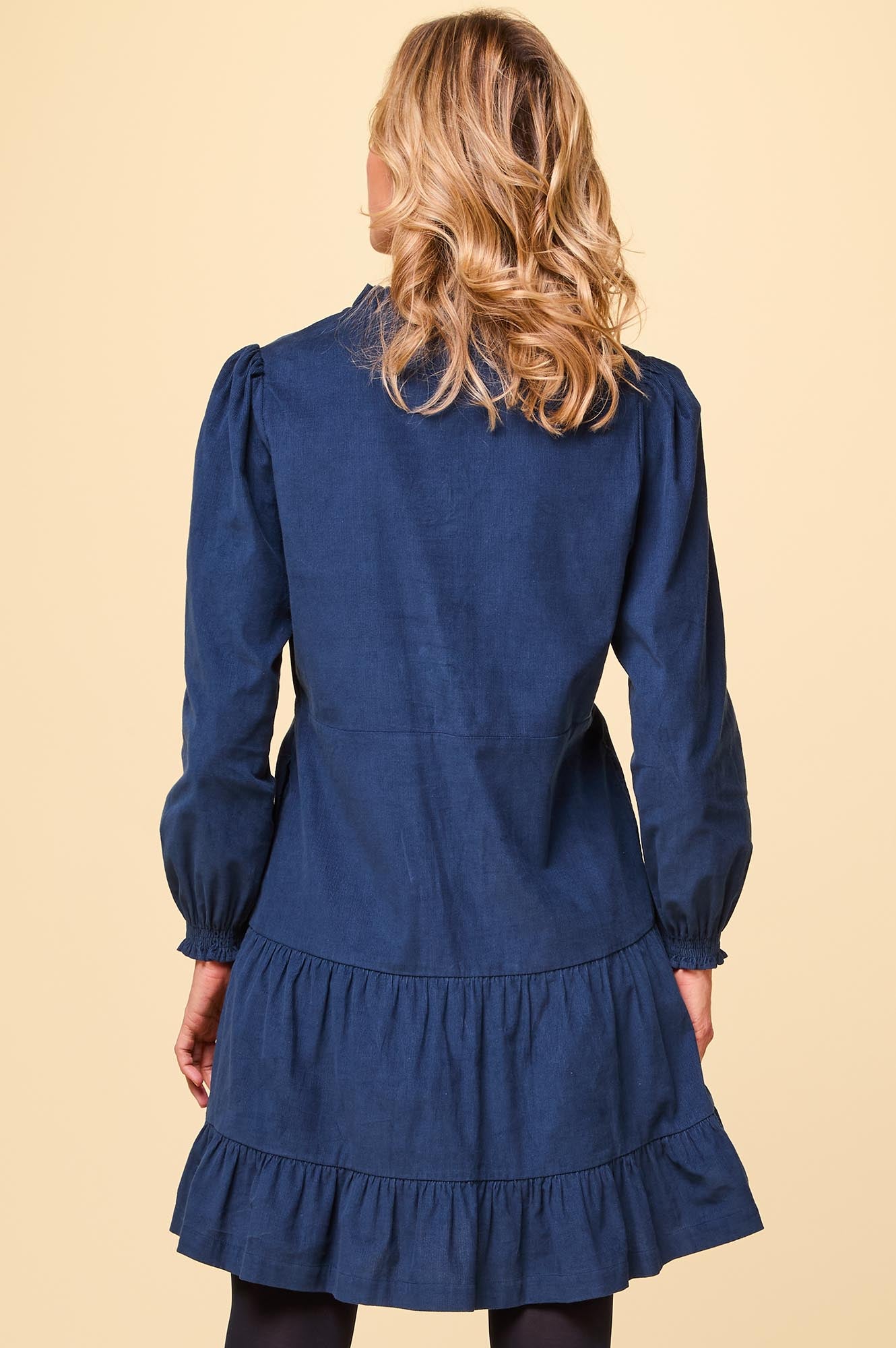 Stema Short Corduroy Dress | Chocolate