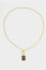 Tiger Eye T-Bar Pendant | Gold