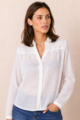 Livi Organic Cotton Blouse | White