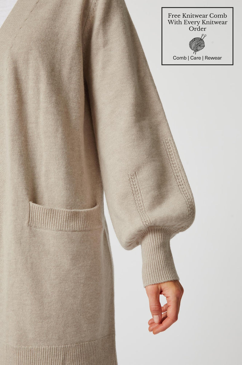 Reagan Wrap Cardigan | Oat