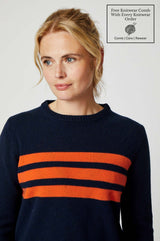 Cali Jumper | Navy/Orange