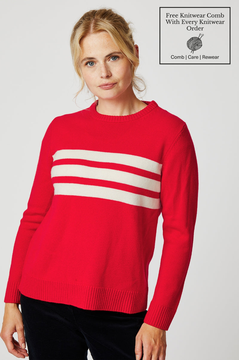 Cali Jumper | Red/Cream