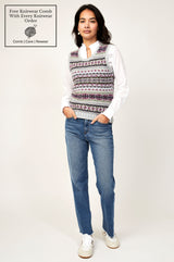 Women's Fair Isle Vest | Starlet
