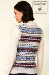 Women's Fair Isle Vest | Snowstorm