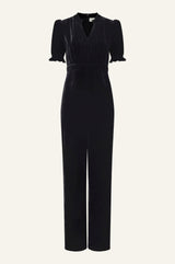 Tallulah Velvet Jumpsuit | Black