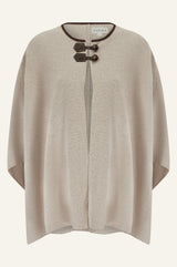 Knitted Cape | Oat
