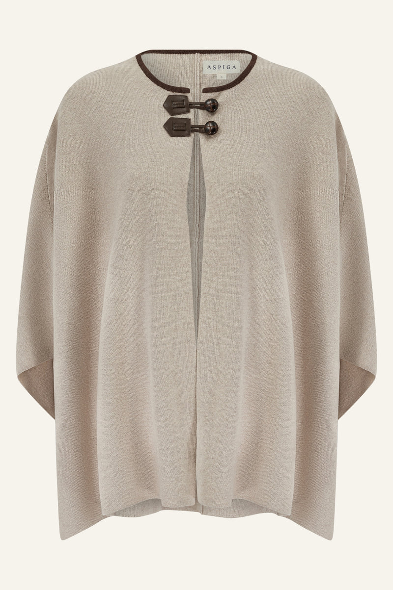 Knitted Cape | Oat