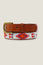 Diamond and Squares Leather Belt | White/Pink