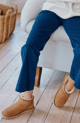 Mini Sheepskin Boot | Cow Suede