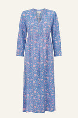 Mara Rayon Dress | Blue/Pink