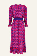 Maeve EcoVero™ Dress | Blue/Pink - Aspiga