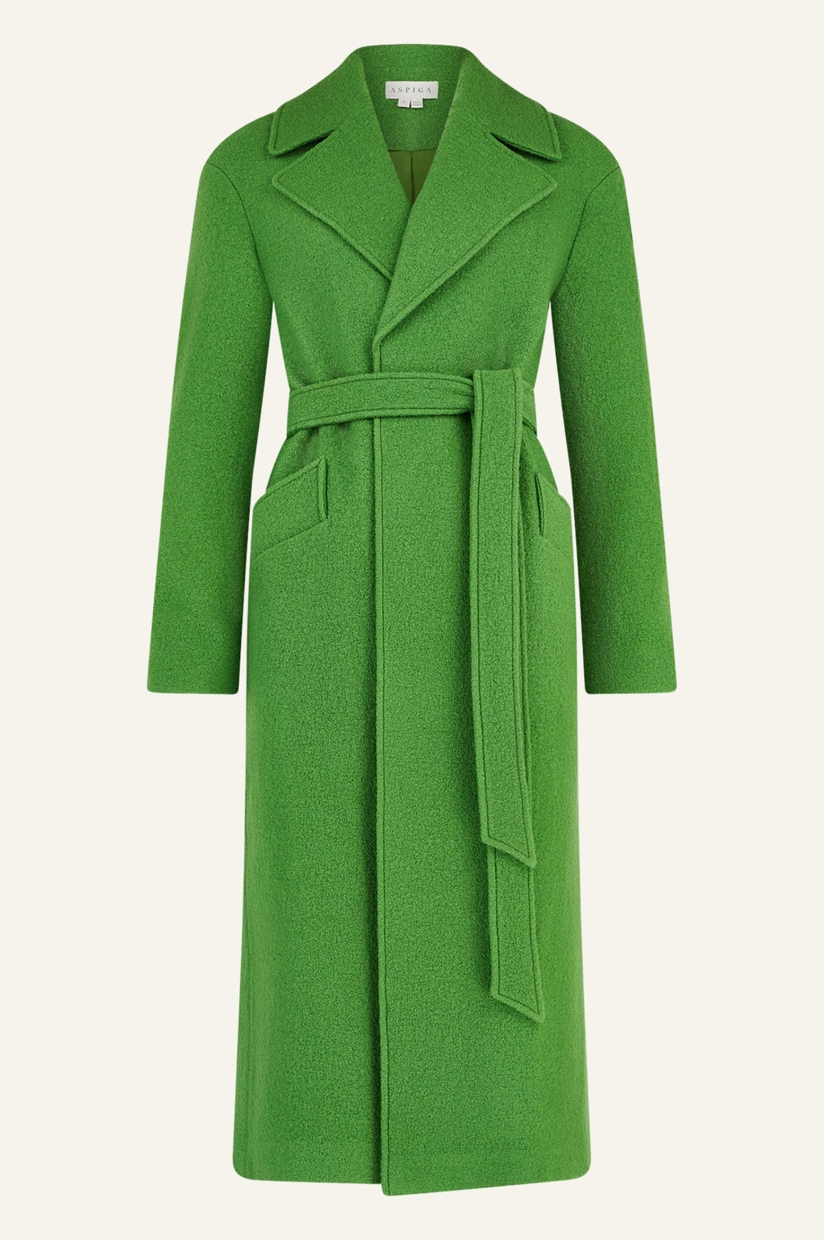 Aspiga Ladies Sustainable Wool Coat Green
