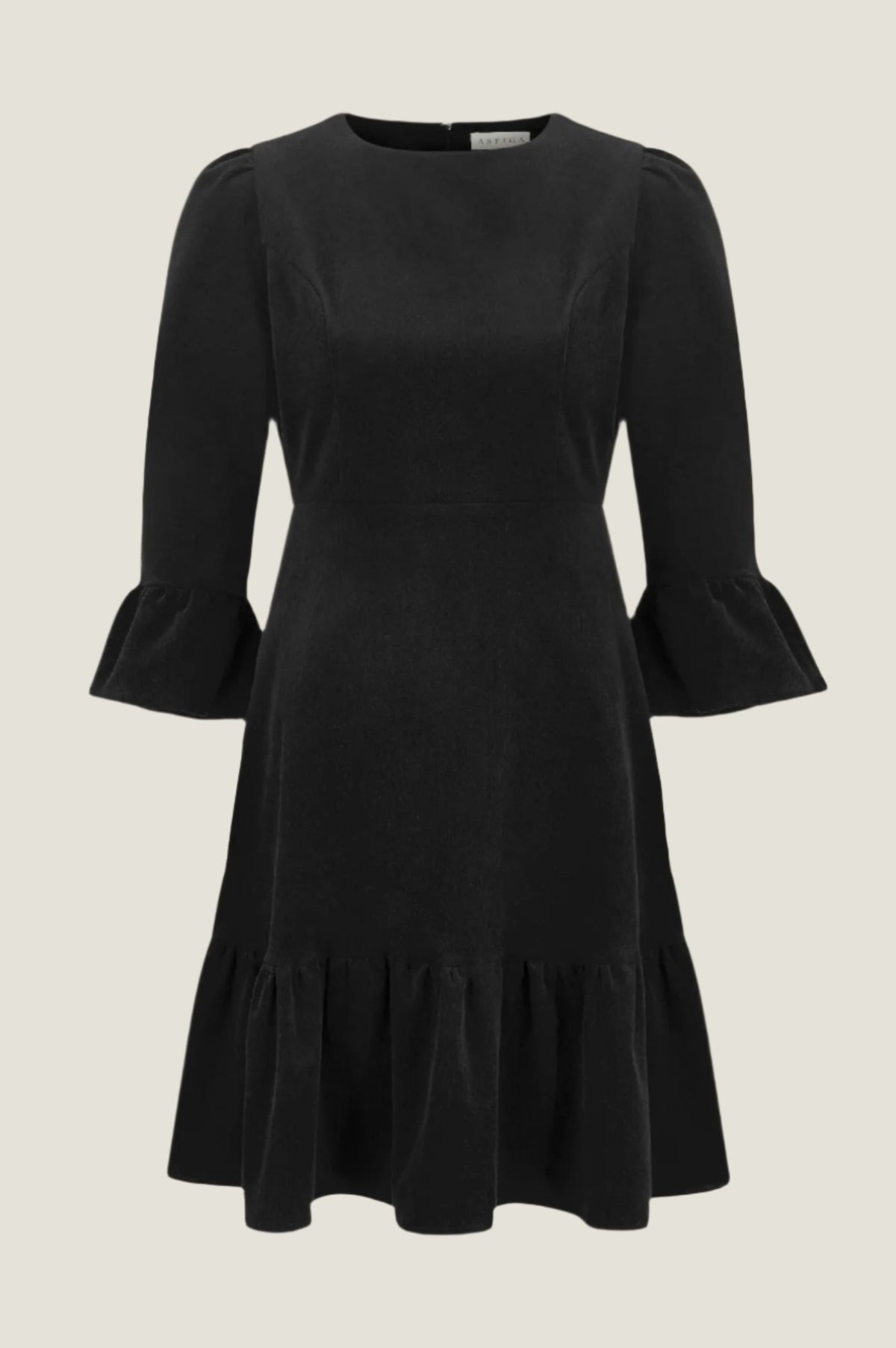 新品未使用ウノアVelour-Little black dressサイズM Aspiga Ladies Sustainable Victoria Mini Stretch Cotton Corduroy