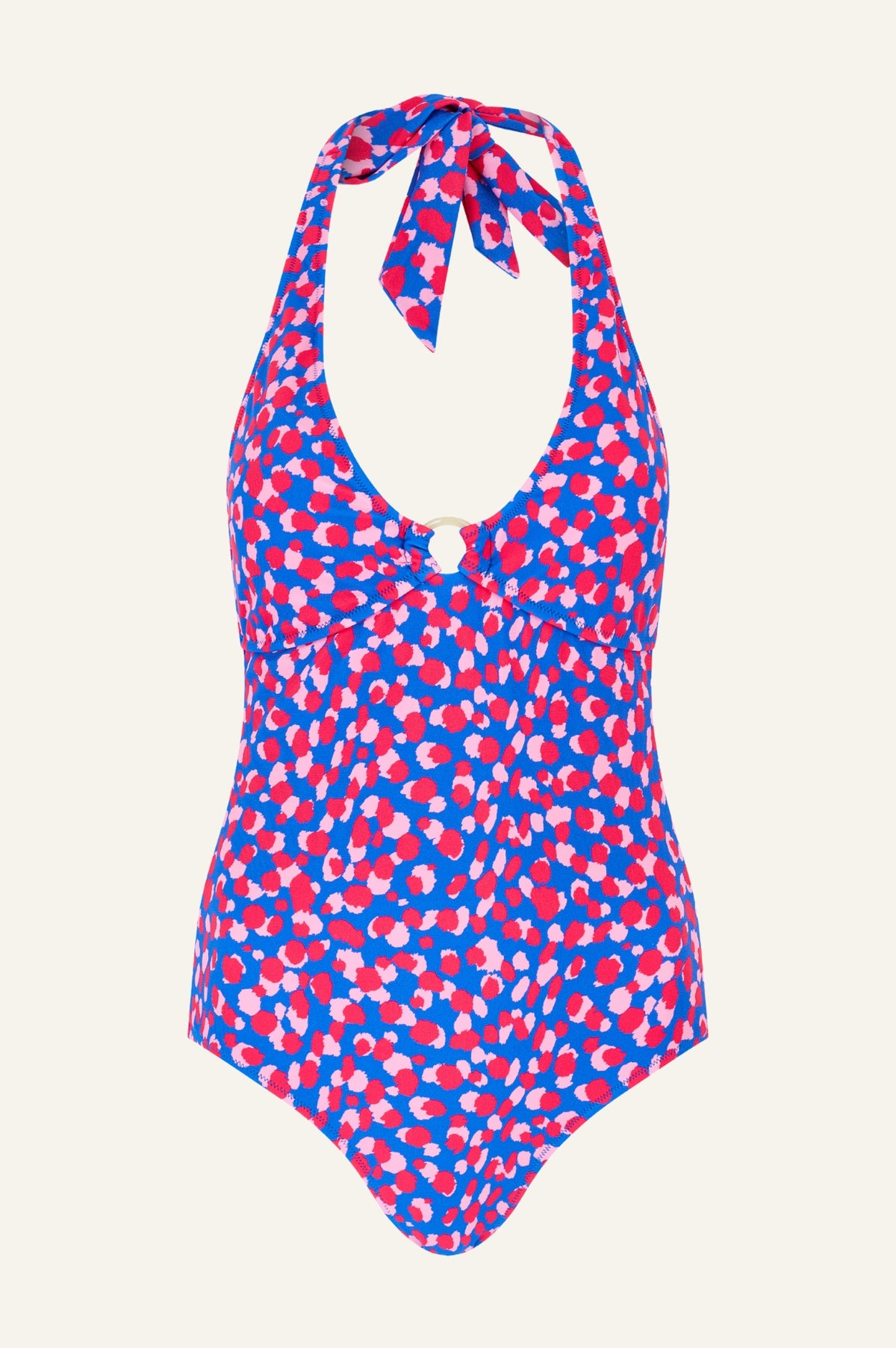 Aspiga Ladies Sustainable Recycled Tie Halterneck Swimsuit