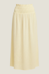 APPROVED * Brady Organic Cotton Cheesecloth Skirt | Soft Yellow - Aspiga