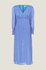 APPROVED Long Sleeve Sally Anne Dress | Blue/Cobalt - Aspiga