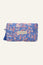 Block Print Medium Wash Bag | Japanese Flower Marina Blue