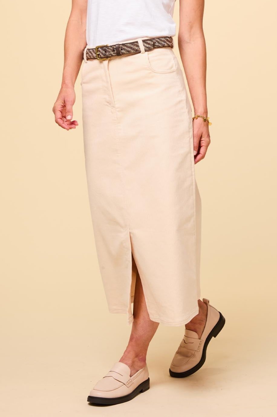Mallory Stretch Corduroy Skirt