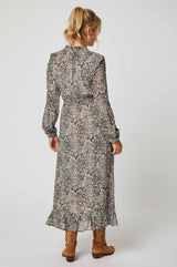 Ana Lamu Gold Dress | Beige/Gold