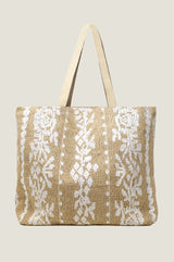 Paros Jute Bag | Natural/White