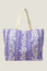 Paros Jute Bag | Cornflower/White