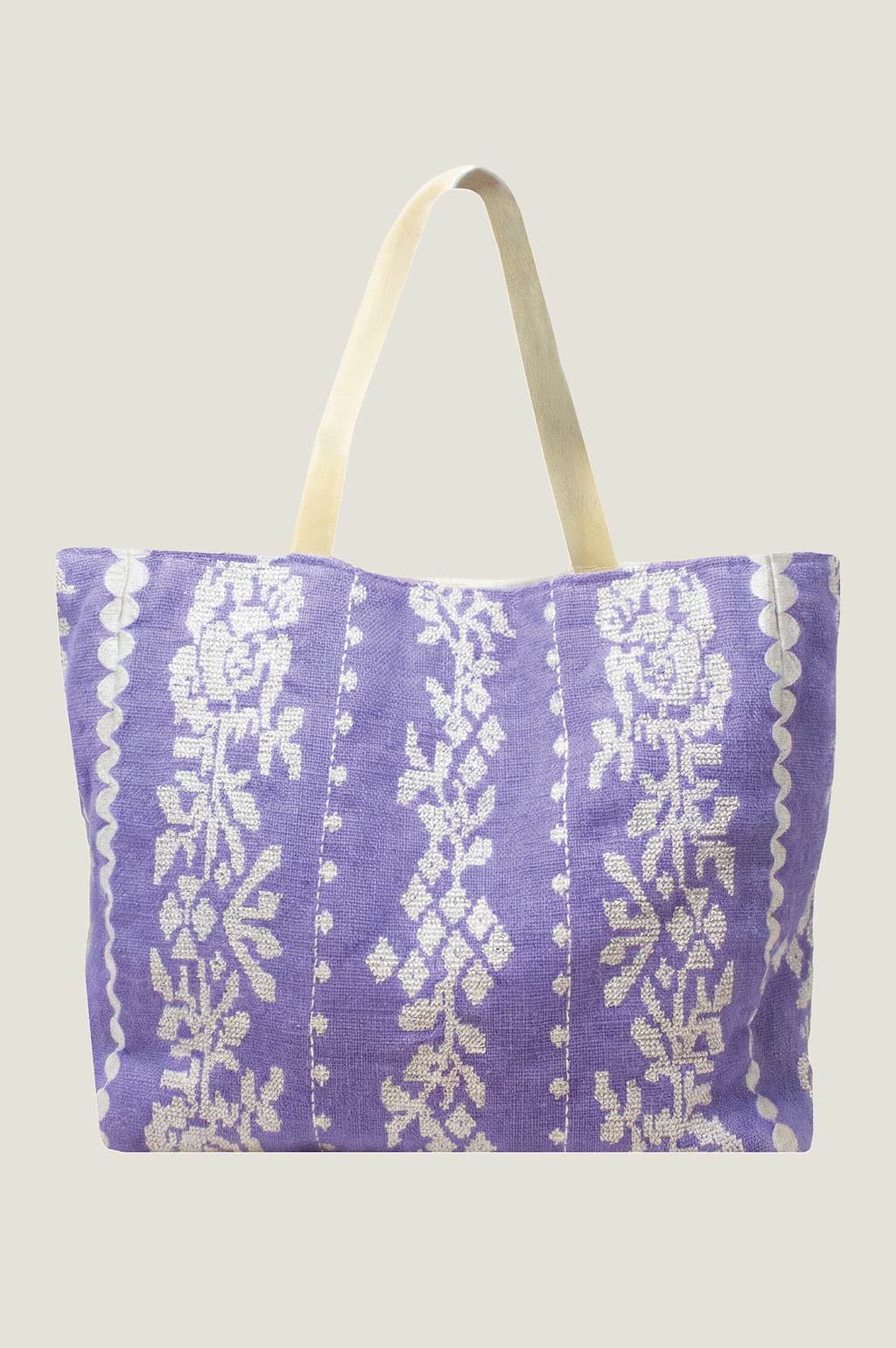 Paros Jute Bag Cornflower White