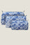 Printed Washbag Set | Shell Blue/White