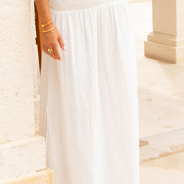 Aspiga Ladies Sustainable Brady Cheesecloth Skirt Cotton Summer