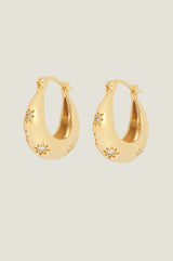 Cara Hoop Earrings | Gold