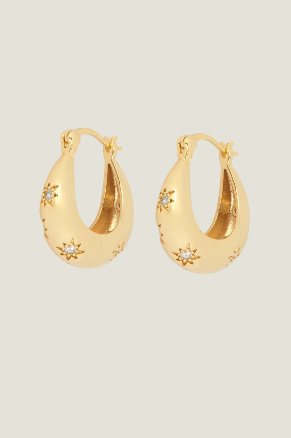 Cara Hoop Earrings | Gold