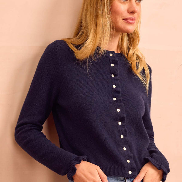 トップス Acka. frill hand knit cardigan cardigan_face_600x600_crop_cen