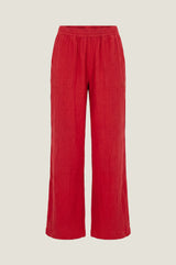 Organic Cotton Cheesecloth Trouser | Red