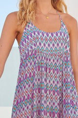 Lenu Maxi Dress | Aztec Pink/Purple