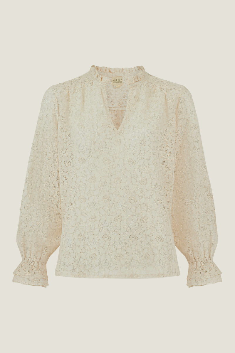 Amelie Lace Blouse | Ivory
