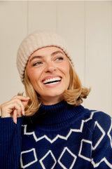 ROBERT MACKIE Rona Rib Knit Hat | Neutral