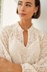 Amelie Lace Blouse | Ivory