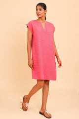 Dori Linen Dress | Strawberry Pink