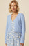 Merino Wool Edge To Edge Cardigan | Pale Blue