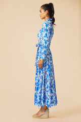 Eliza EcoVero™ Shirt Dress | Blue/White