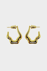 Fleur Hoop Earrings | Gold