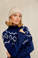 ROBERT MACKIE Rona Rib Knit Hat | Neutral