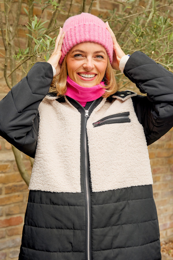 ROBERT MACKIE Rona Rib Knit Hat | Pink