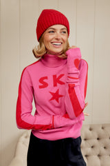 ROBERT MACKIE Rona Rib Knit Hat | Red