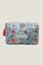 Block Print Large Wash Bag | Gardenia Blue/Red