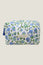 Block Print Large Wash Bag | Garden Jaal Blue/Green