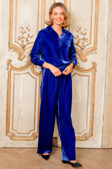 Velvet Shirt | Azure Blue