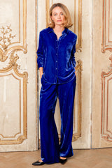 Velvet Shirt | Azure Blue