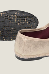 Flor Mary Jane Shoe | Metallic Light Gold