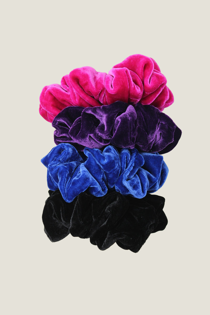 Velvet Scrunchie | Azure Blue